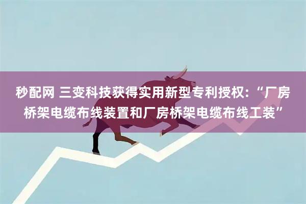秒配网 三变科技获得实用新型专利授权: “厂房桥架电缆布线装置和厂房桥架电缆布线工装”